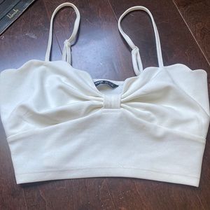 white bow top